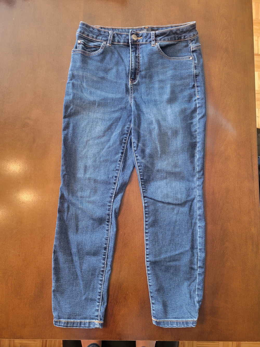 RW&CO. High-Rise Skinny Jeans in Classic Blue Wash